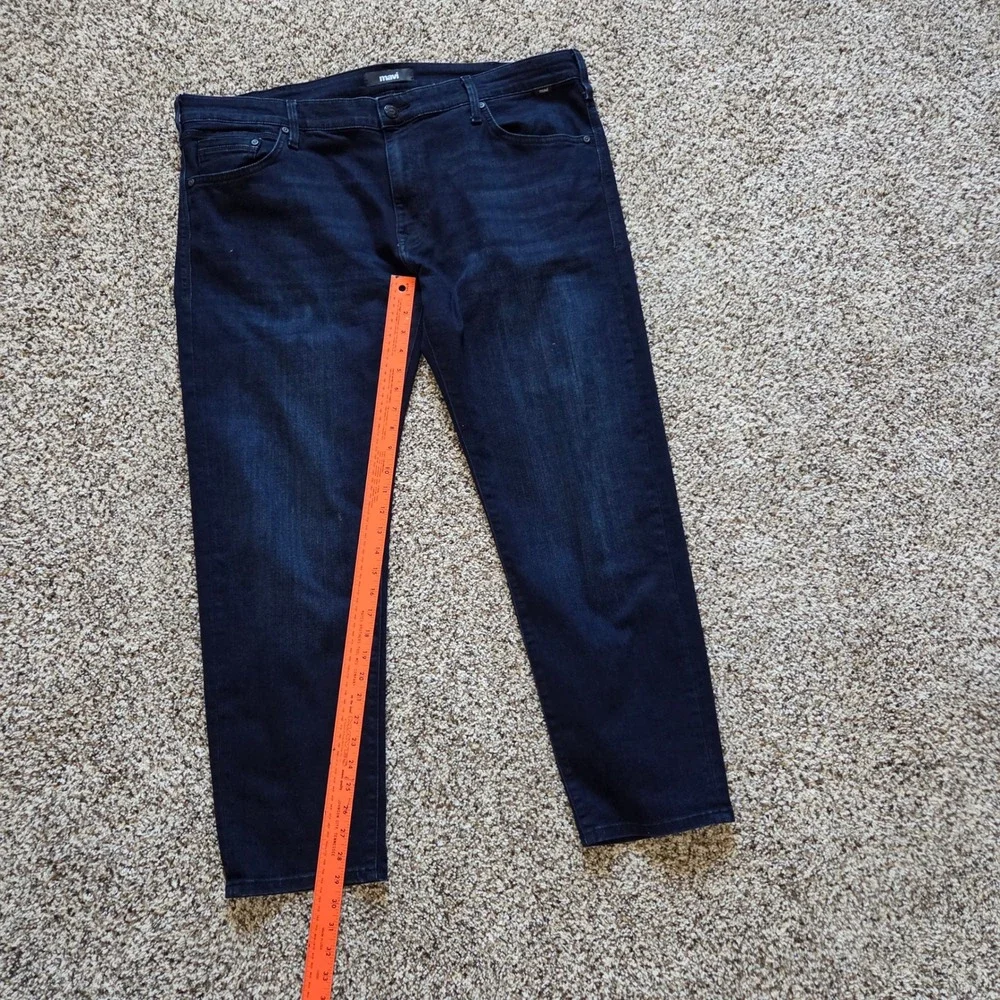 Mavi Jake Slim Leg Jeans Mens 42x29 Dark Indigo Blue Stretch Denim RN 95767